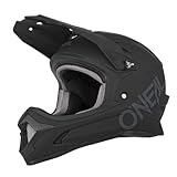 O'NEAL | Mountainbike-Helm | Kinder | MTB Downhill | ABS Schale, Lüftungsöffnungen für optimale Belüftung & Kühlung, Sicherheitsnorm EN1078 | Sonus Youth Helmet Solid | Schwarz | Größe M