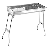 FUNOMOCYA 1Stück Tragbarer Faltgrill Kleiner Outdoor Grill Für Camping Und Gartenpartys Zu Verstauen Langlebig Und Vielseitig Einsetzbar Für Holzkohle Und Picknick