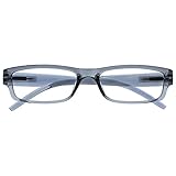 OPULIZE ACE Lesebrille Grau Leicht Komfortabel Leser Herren Damen Lesehilfe R32-7 +1.50