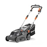 Husqvarna Akku Rasenmäher Aspire LC34-P4A inkl. Akku 18V und Ladegerät, für 500 m² Rasenfläche I Elektro Rasenmäher (30 l Fangkorb, 34 cm Schnittbreite, kompakt und faltbar)