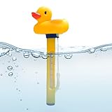 Schwimmbadthermometer | Schwimmendes Poolthermometer,Leicht Ablesbares Messgerät Mit Schnur Für Whirlpools Badewannen Gartenteiche Kinder Frauen Männer