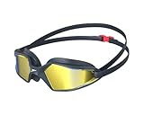 Speedo Unisex Erwachsene Hydropulse Mirror Schwimmbrille, Marineblau/Oxid Grau/Blau, Einheitsgröße