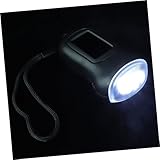 TOYANDONA Solar LED Taschenlampe Handkurbel mit Solarbetrieb Robuste Abs Outdoor Lampe für Camping Notfall Sturm Licht durch Kurbeln Wiederaufladbar ohne Akku Energiesparend Schwarz