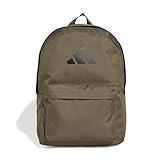 adidas Unisex Classic 3BARS Backpack, Olive strata/Black, One Size