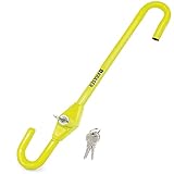 KRASER KR835 Hochsicheres Lenkradkralle Pedalsperre, Abschreckende Lenkradsperre, Lenkradschloss Diebstahlsicherung, Universal Wegfahrsperre für Auto, Wohnmobil, PKW