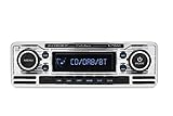 Caliber Autoradio Bluetooth - Auto Radio Bluetooth USB - DAB+ / FM - 1 DIN Radio Auto - Retro Design - Mit Freisprechfunktion - Chrom