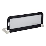 Safety 1st Portable Bed Rail, zusammenklappbares Bettgitter, Rausfallschutz, Reise, 18 M.–5J., tragbares Bettschutzgitter, Netzgewebe, leicht montierbar, automatische Sperre, leicht tragbar, Dark Grey