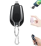 Schlüsselanhänger Powerbank, Mini-Power-Notfall-Pod, 1500 mAh Schlüsselanhänger, Powerbank, tragbares Schlüsselanhänger-Akku-Ladegerät für Typ-C, ultrakompaktes Schnellladegerät, Schlüsselanhänger,