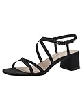 Tamaris Damen 1-28204-42 Sandale Mit Absatz, Schwarz, 39 EU