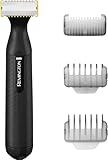 Remington Multi- Haarschneidemaschine [Barttrimmer, Körperhaartrimmer] Omniblade HG1000 (Rasierer 0,15 mm + 3 Autsteckkämme, 100% wasserdicht, Batteriebetrieb inkl. 2x AAA Batterien) Bartschneider