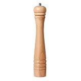 DeroTeno Pfeffermühle aus Gummibaumholz mit Keramikmahlwerk, H 30 cm