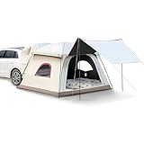 CTREVL Autozelt Heckklappe, Heckzelt Auto Für 2-3 Personen mit UV-Schutz, Leichtes Camping Vorzelt für Campervan, Wasserdicht Langlebig für Campervan Wohnmobil Picknick Strand & Outdoor-Aktivitäten