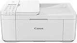 Canon Farbtintenstrahldrucker PIXMA TR4651 Multifunktionsgerät DIN A4 (Scanner, Kopierer, Drucker, Fax, 4800 x 1200 DPI, LCD, WLAN, USB, Apple AirPrint, PIXMA Cloud Link, ADF Duplexdruck) weiß