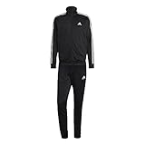 adidas Herren 3 Stripes Trainingsanzug, Black, M