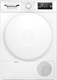 Bosch WTH83208II Wäschetrockner mit Wärmepumpe, Kapazität 8 kg, EasyClean: Flusenfilter, AutoDry: automatisches Trocknungssystem, Schnellprogramm