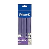 Pelikan 811132 Bleistift mit Radiergummi, HB, Sechskant, 10 Stück