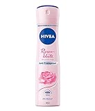 NIVEA Rosenblüte Deo Spray (150 ml), Anti-Transpirant schützt 48h vor Schweiß und Körpergeruch, mit elegantem Rosenblüten-Duft