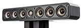 Polk Audio Signature Elite ES35 Centerlautsprecher, schlanker, hochauflösender Center Lautsprecher, Hi-Res zertifiziert, Dolby Atmos und DTS:X kompatibel, Schwarz, 62,0 x 10,4 x 15,5 cm