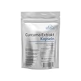 Curcuma Extrakt - 180 Kapseln - Curcumingehalt EINER Kapsel entspricht ca. 20.000mg Kurkuma - Hochdosiert aus 95% Extrakt - Laborgeprüft und in Deutschland produziert