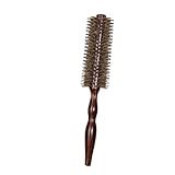 MOTHNUR Holzgriff Lockenkamm Haarbürste mit Nylonborsten Schonend für Haarstyling und Haarkur Leicht und Langlebig für Sanftes Entwirren und Volumen bei Damen und Friseursalongebrauch