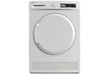 Daewoo T7CT1W0DE Kondenstrockner Frontlader, B, 7 kg, 15 Programme mit 29 Min.-Kurzprogramm, Startzeitvorwahl, LED-Trommelbeleuchtung, Weiß