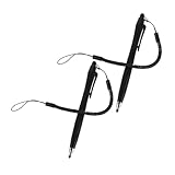 Homoyoyo 2 Stück Kapazitiver Stylus Pen mit Federseil Präziser Touchscreen Stift mit Kratzfreier Mikrofaser Spitze Leicht und Tragbar Kompatibel mit Samsung Tablets und Smartphones