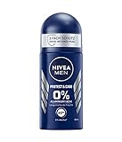 NIVEA MEN Protect & Care Deo Roll-On (50 ml), sanftes Deo ohne Aluminium (ACH) für ein langanhaltend frisches Hautgefühl, pflegendes Deodorant mit 48h Deo-Schutz