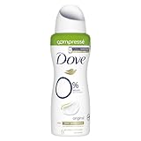 Dove Deodorant für Damen, komprimiertes Spray, 0% Original, gegen Reizungen, ohne Alkohol, Schutz & Pflege 48 Stunden (6 x 100 ml)