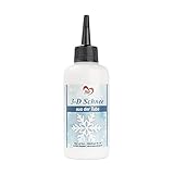 Ideen mit Herz 3-D Schnee aus der Tube | dekorative Schneepaste zum Basteln | Deko-Schnee | Kunst-Schnee | in praktischer Dosiertube (150 ml)