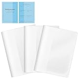 3 Stück Impfpass Hülle Doppelhülle Schutzhülle Für Impfausweis Ausweishülle A5 Klappbar 150 * 212mm Wasserdichte Kartenhülle Für Impfbuch Reisepass Studentenausweis