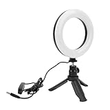 Cuifati Videokonferenz -Beleuchtungs -Kit, 5 Zoll 60 LED -Perlen -Selfie -Ringlicht mit 3 Beleuchtungsmodi, vor Kamera -Videolichtern, für Make -up, Konferenz, Selfie, Video, Vlog