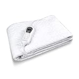Medisana HU 665 Wärmeunterbett 150 x 80 cm, Heizdecke mit Abschaltautomatik und Überhitzungsschutz, elektrische Wärmedecke für das Bett mit 3 Temperaturstufen, waschbar