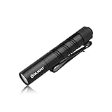 OLIGHT I3T 2 EOS Pocket EDC Taschenlampe, 200 Lumen Kompakte Super Helle Lichte mit Beidseitige Taschenclip, 2 Lichtmodi AAA-Batterie Flashlight mit Endkappenschalter für Camping Outdoor und Wandern