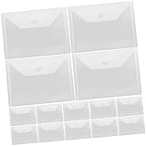Garneck 15Stücke Teiliges Schablonenbeutel für Scrapbooking Kartenbastelei Organizer für Stanzformen Dokumente Langlebig Praktisch für Stempel Kleine Gegenstände