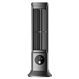 ZDdp Tragbarer USB-Ventilator ohne Flügel, Desktop-Turmventilator, Klimaanlagen-Ventilator für den Sommer, 3 Windgeschwindigkeiten