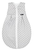 Alvi Kugelschlafsack Thermo | Baby-Schlafsack ärmellos | Winterschlafsack wattiert Außensack 2,5 TOG | Schlafsack