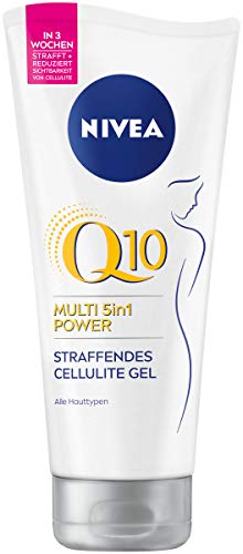 NIVEA Body Gel Q10 Anti-Cellulite (200ml), straffendes Hautpflege Gel mit Q10 und Lotus Extrakt, Cellulite Gel mit Multi 5in1 Power Formel