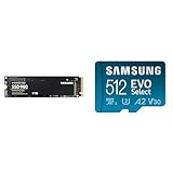 Samsung 980 NVMe M.2 SSD, 1 TB, PCIe 3.0, 3.500 MB/s Lesen & EVO Select microSD-Karte + SD-Adapter, 512 GB, Speicherkarte für Smartphone und Tablet, UHS-I U3, Full HD, 130 MB/s Lesen, MB-ME512KA/EU