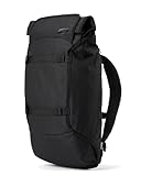 AEVOR Travelpack Black Eclipse - Wasserabweisender Rucksack - 38 Liter - 15” Laptopfach Gepolstert - Viele Taschen & Fächer - Atmungsaktives Rückenteil - Nachhaltiges Material