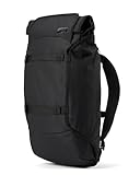 AEVOR Travelpack Black Eclipse - Wasserabweisender Rucksack - 38 Liter - 15” Laptopfach Gepolstert - Viele Taschen & Fächer - Atmungsaktives Rückenteil - Nachhaltiges Material