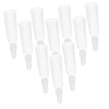 Mikinona 10 Stück Teiliges Kunststoff Ampullenöffner mit Fingerschutz Sicherer Ampullenbrecher und Flüssigkeitstropfspitzen Vielseitig Einsetzbar für Labor und Transparent