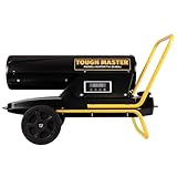 TOUGH MASTER Diesel/Kerosin 20KW Garagenheizung, 19L Industrieheizung mit Rädern, großer Werkstattwärmer, Raumheizung, 11 Stunden Laufzeit, 1,3m Stromkabel