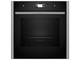 NEFF B64CS71N0, N 90, Einbau-Backofen, Integrierbarer Backofen 60 x 60cm, Slide&Hide, Full Touch TFT-Display, Automatikprogramme, Soft Open & Close, Schwarz
