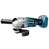 Akku Winkelschleifer für Ma-kita Akku 18V, bürstenlosem Motor, 125 mm Scheibendurchmesser, 3 Geschwindigkeit 10000 RPM, mit Quick-Fix-Nut (Ohne Schneidmesser, Akku und Ladegerät)
