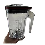 FHAJKTJB 1,6-l-Smoothie-Maker-Becher, kompatibel mit Blendtec Blender 1020. Vielseitiger Ersatz-Mixbecher, Messerdeckel