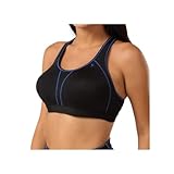 UKKD Sport BH Sport BH Hohe Unterstützung Stoßfeste Y-Line Gepolsterte Fitness Unterwäsche Große Größe Weste Tops Sport Battraser Rose Rot Schwarz