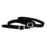 Spur Western Damen Straps – Spurs für Cowboystiefel | 2 Stück Boot Tape Cowboy Shoe Bands, flexible Bands mit Cinc Buckle Riemen für Wettbewerbe tägliches Training