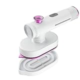 Fcuajdkq Tragbarer Dampfglätter für Kleidung, Handdampfbügeleisen, Bügeleisen und Dampfglätter, 2-in-1, faltenfreies Reisebügeleisen für Stoff, EU-Stecker B