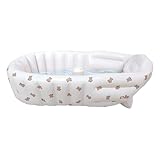 Babybadewanne, Badewanne, tragbare Reisebadewanne, faltbarer aufblasbarer Sitz, ergonomischer Stützkomfort, 90 x 55 cm, für Pooldusche, Outdoor-Strandschwimmen