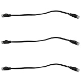 Uikdjgu 18 StüCke 1 Ft Flach Internet Netzwerk Kabel Solide Cat6 Hoch Geschwindigkeit Fleck LAN Draht mit Hemmungslos Rj45 AnschlüSse